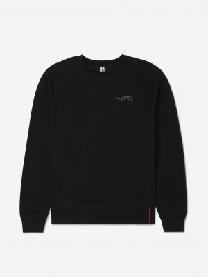 Black/Gray Sun Day Red Luare Chain Stitch Crew | 701OTLPND