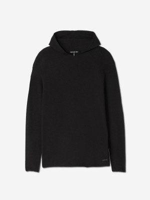 Black Sun Day Red 3D Knit Lightweight Hoodie | 714SGAHXE