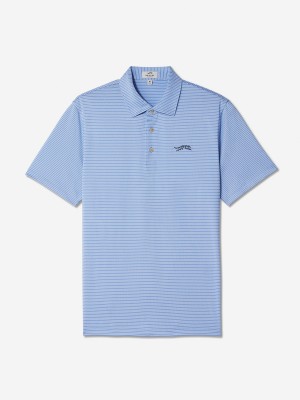 Marine Blue Sun Day Red Classic Stripe Polo | 194HMRQZS
