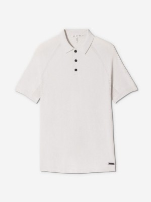 Moon Sun Day Red 3D Knit Polo | 178MYFAPV