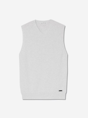Moon Sun Day Red 3D Tour Cashmere Vest | 863ZRKOFM