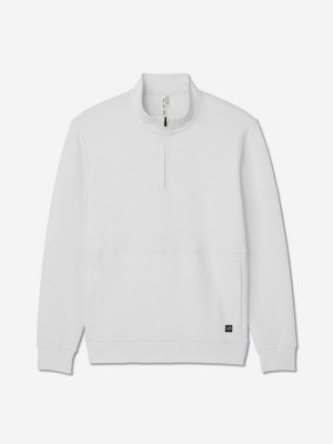 Moon Sun Day Red Hibrid Lightweight Quarter Zip | 307UQRNPW