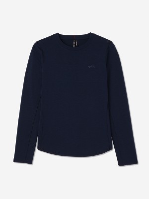 Navy Sun Day Red Long Sleeve Performance Mini Icon T-Shirt | 037RQPHET