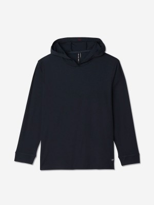 Navy Sun Day Red Training Dry Hoodie | 163AZSYOD
