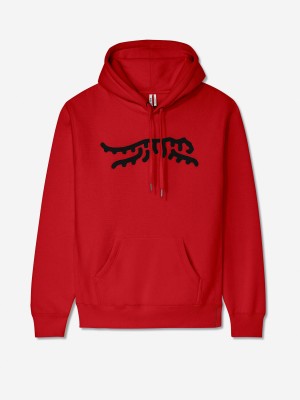Red/Black Sun Day Red Luare Chain Stitch Hoodie | 105GJBMTN