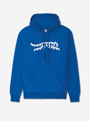 Royal/White Sun Day Red Luare Chain Stitch Hoodie | 491IOGYUV
