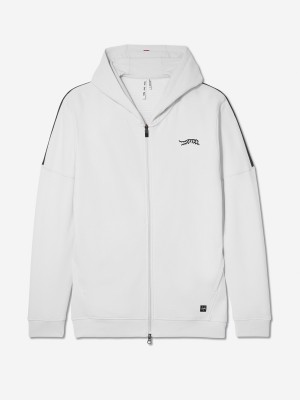 White Sun Day Red Training Full Zip Hoodie | 635SIRMVC